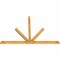 Ekena Millwork Saratoga Rough Sawn Timber Gable Bracket, Western Red Cedar, 108"W x 72"H x 4"D x 4"F, 16/12 Pitch GBW108X72X0404SAR00RWR - alternate 3